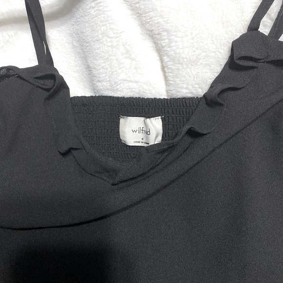 Aritzia Wilfred black dress. Article # 71228. 100% polyester lining and body. - Picture 2 of 3